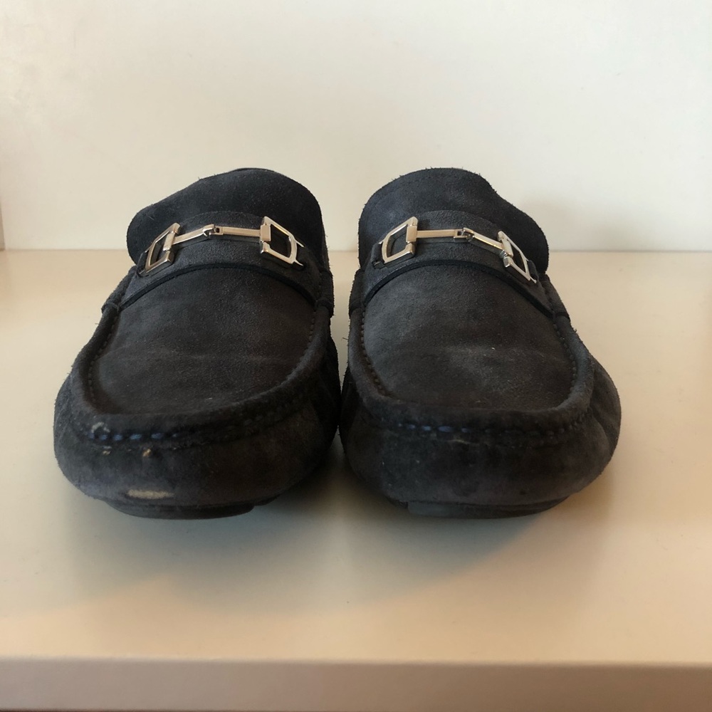 Gucci Silver and Black Loafers Slip-Ons - Picture 5 of 11